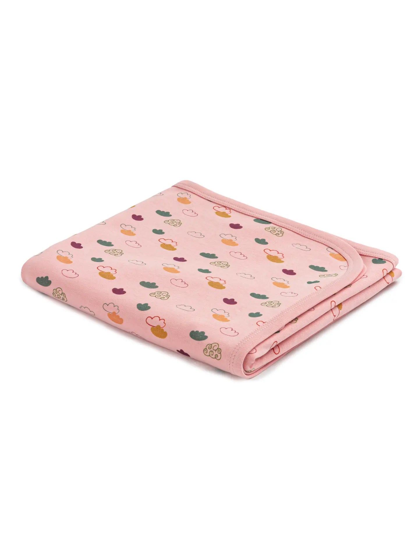 Reversible Cloud Print Baby Blanket – Soft Cotton