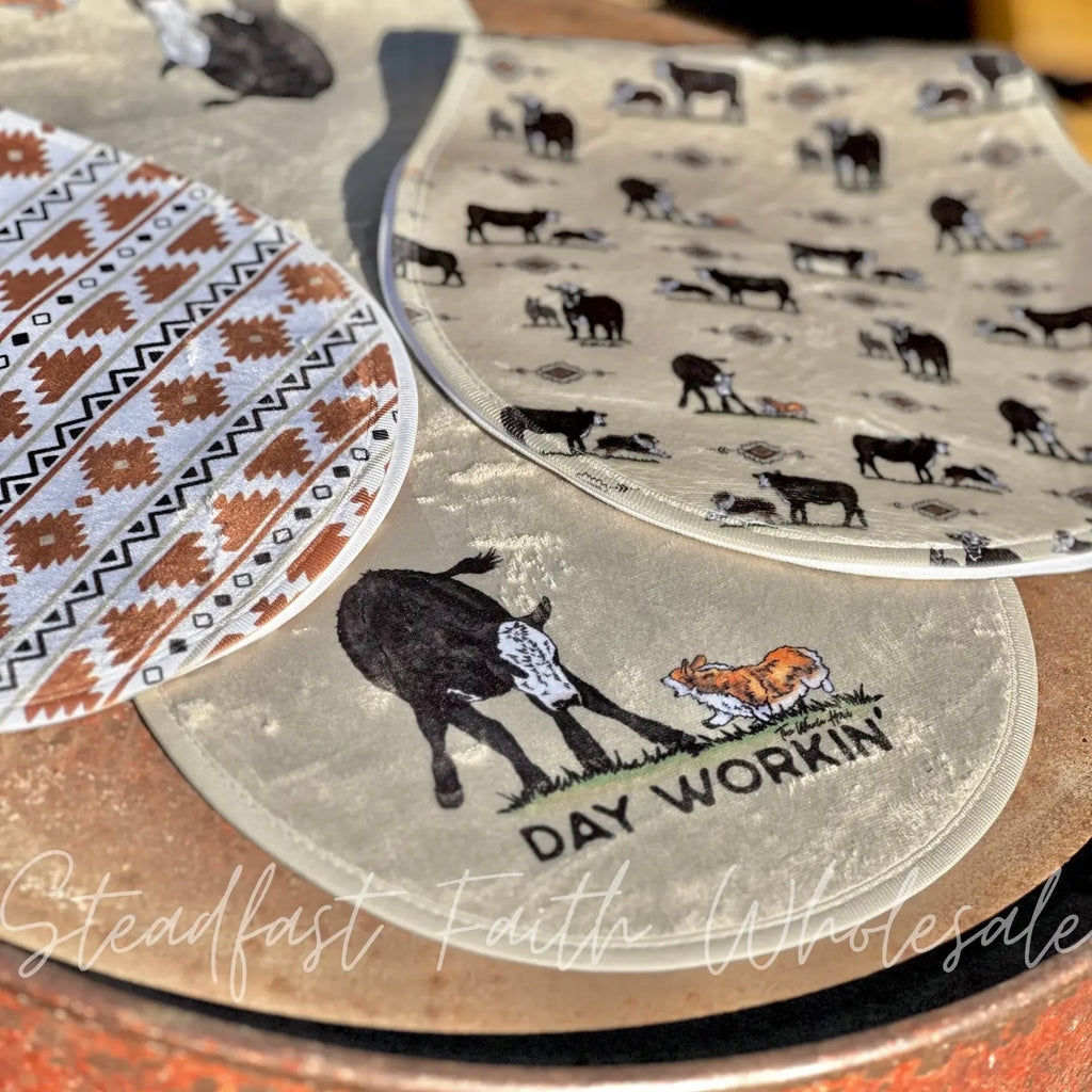 Day Workin' Burp Rag Set