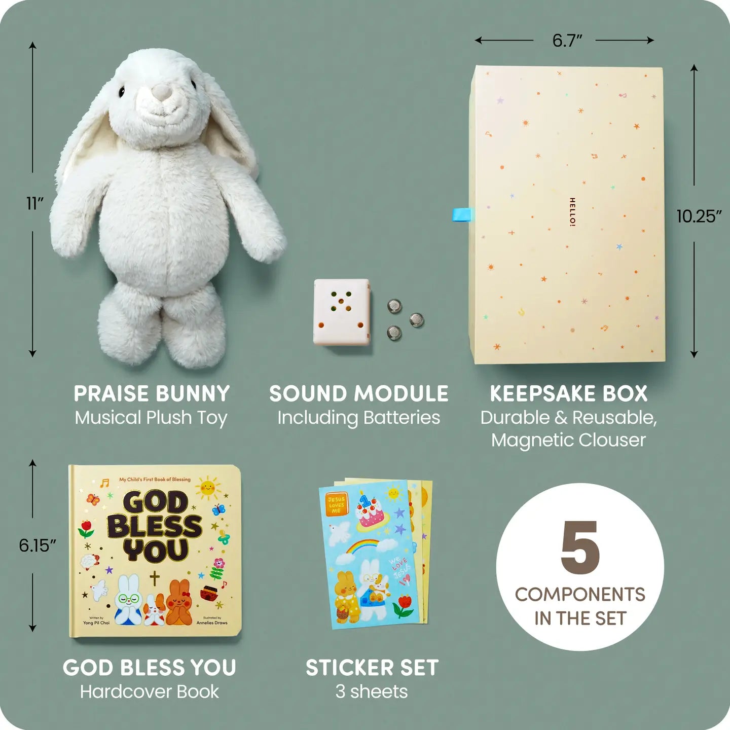 Praise Bunny Gift Set