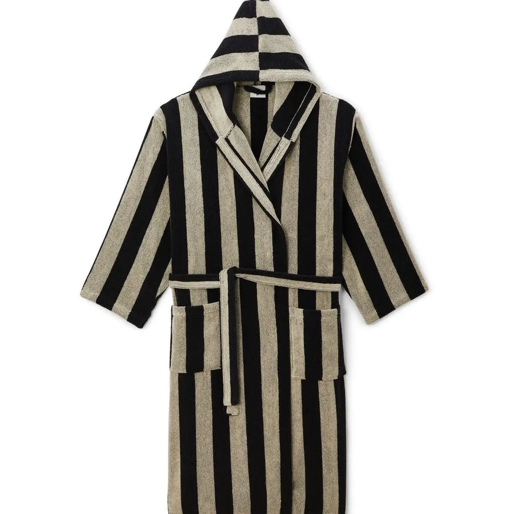 Bathrobe Lignes Anthracite