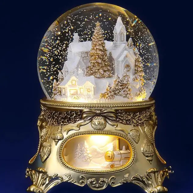 Luxury Christmas Snow Globe, Music Box, Waterglobe