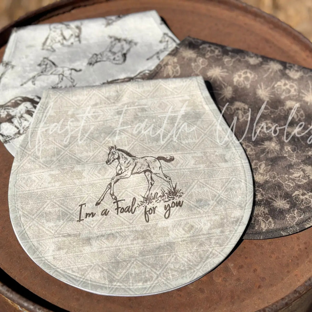 Foal For You Burp Rag Set