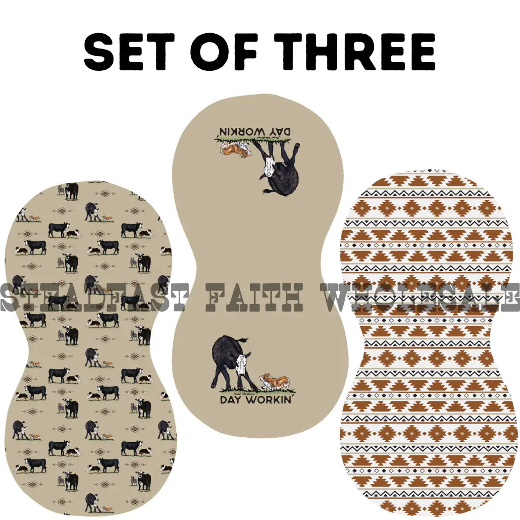 Day Workin' Burp Rag Set