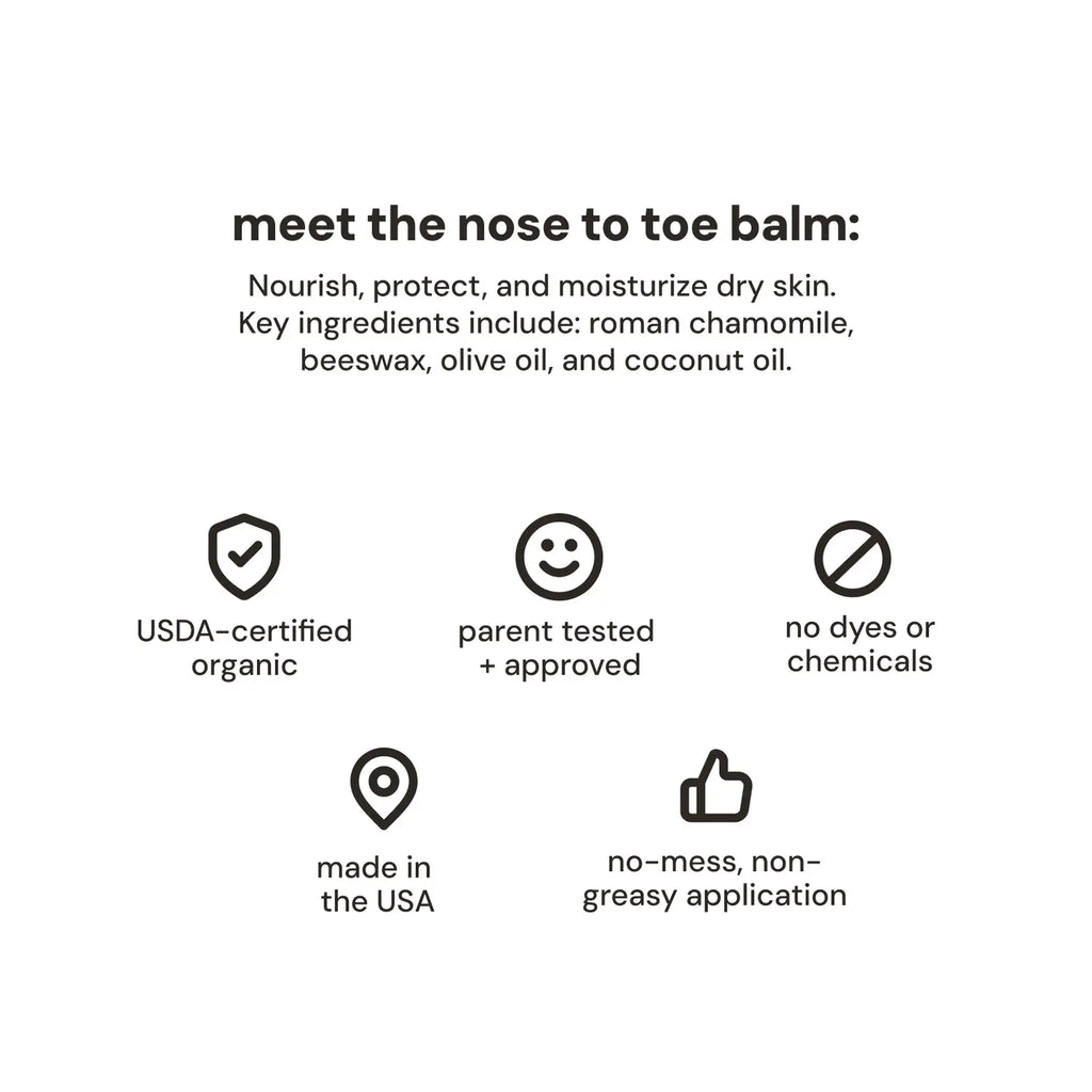 Organic nose-to-toe balm