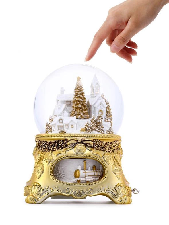 Luxury Christmas Snow Globe, Music Box, Waterglobe