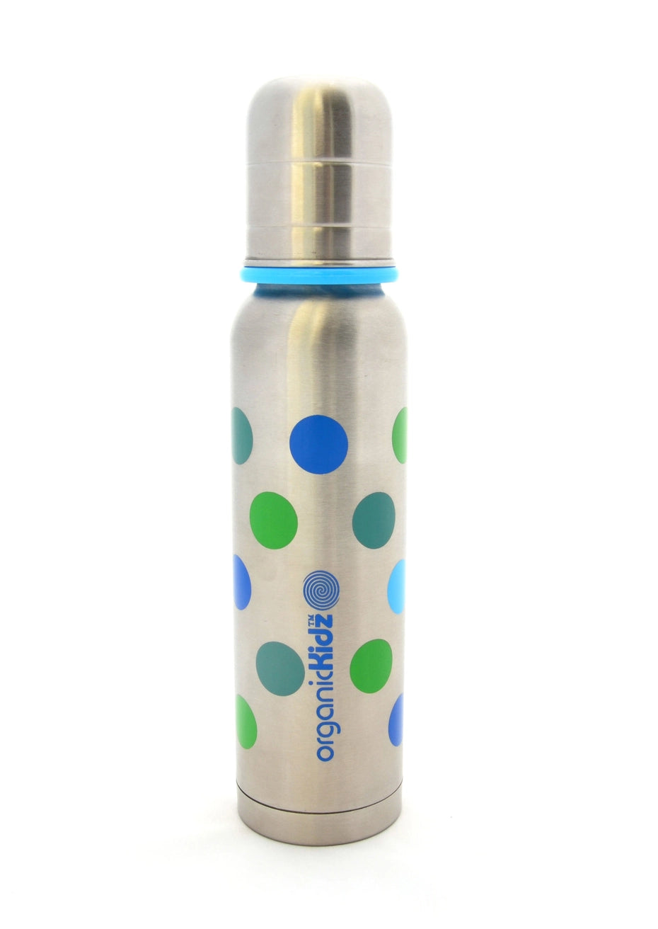 Stainless Steel Insulated Baby Bottle 270ml. Organic Kidz